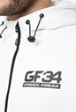 GSA-Ανδρική φούτερ ζακέτα GSA GREEK FREAK λευκή 